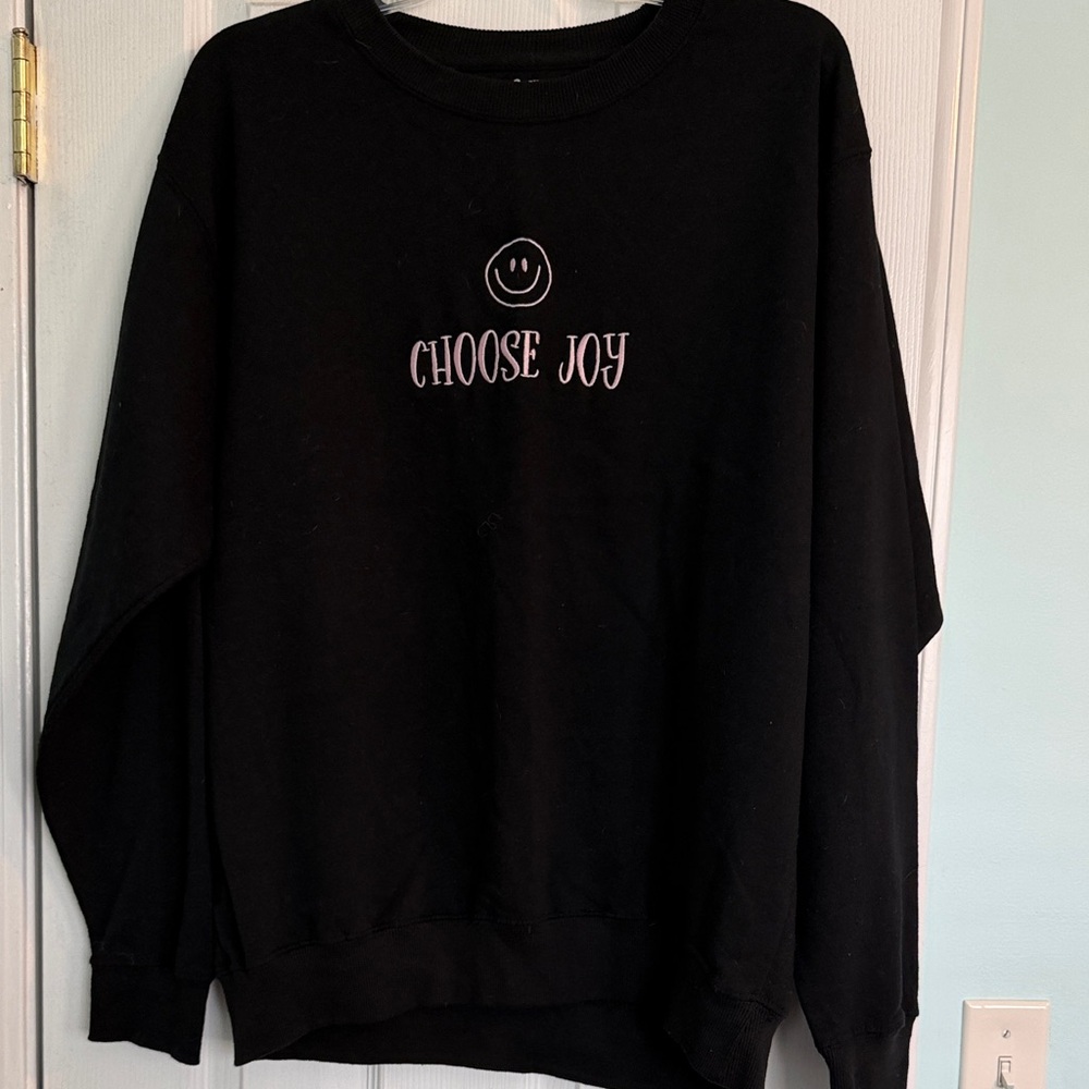 Black 'Choose Joy' Women's Sweater